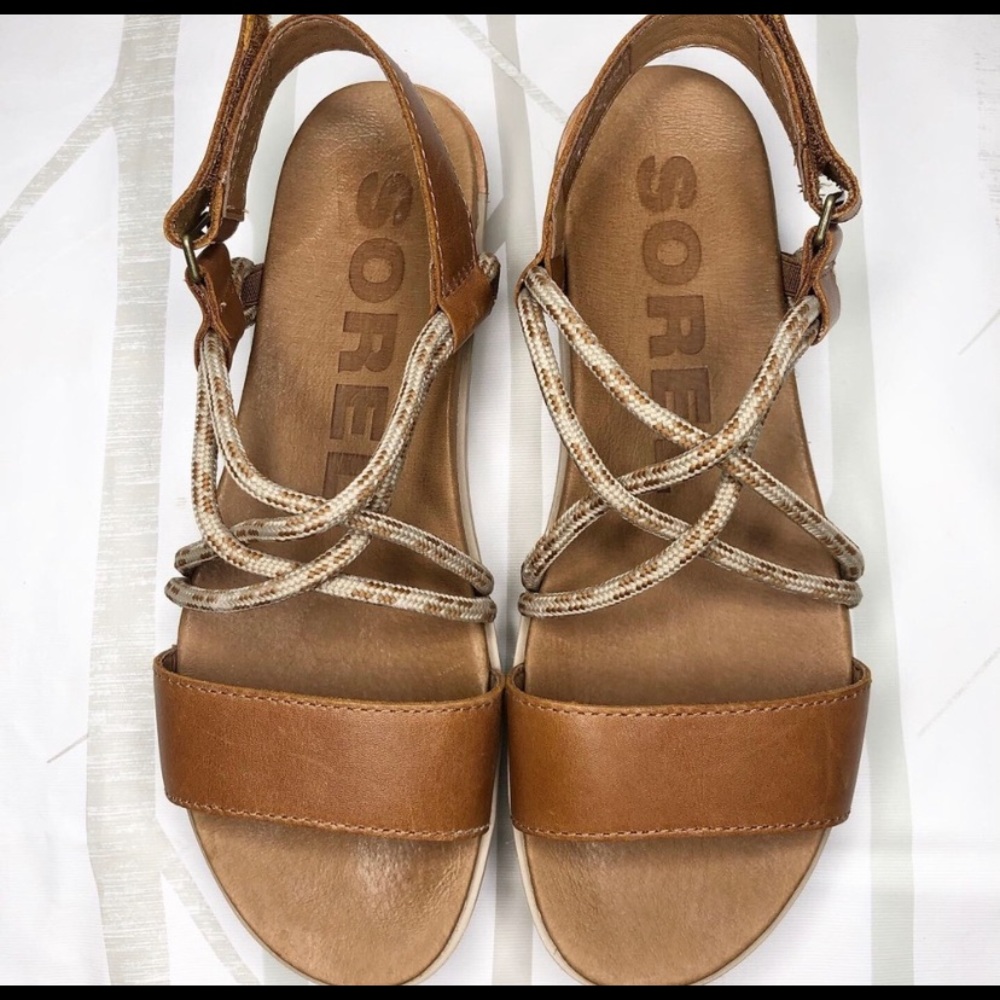 Sorel Torpedo II Sandal in Camel Brown